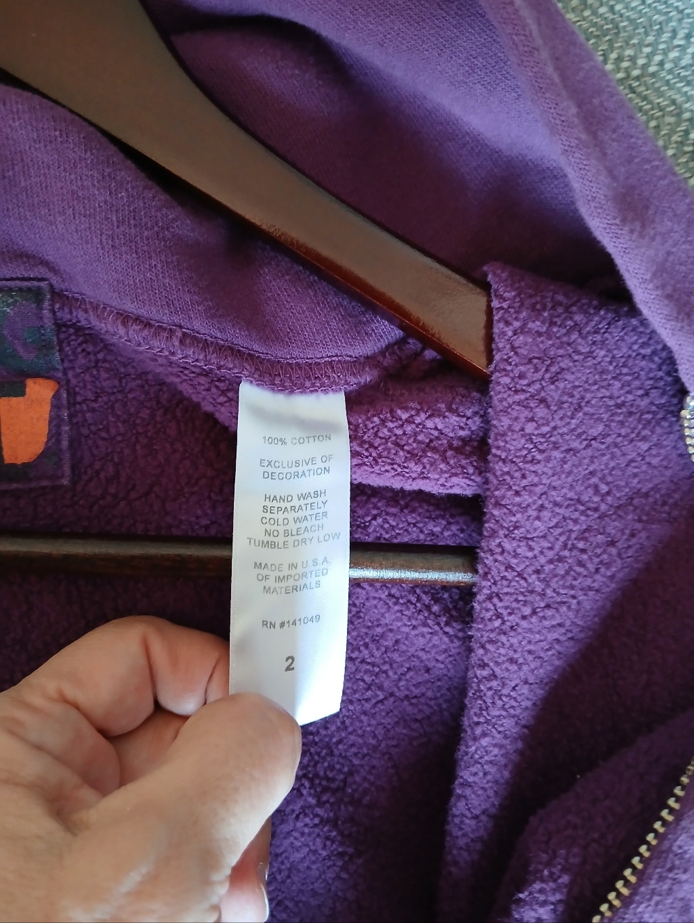 Freecity Jacket in Purple. Size 2 - Picture 5 of 5